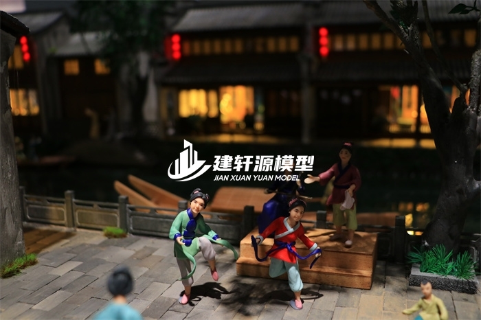 迭部京杭大运河博物馆·北新夜市场景模型